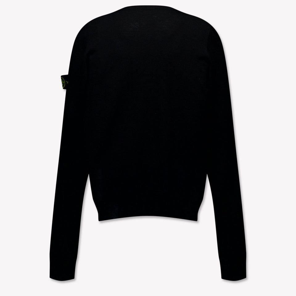Stone Island Kids Boys Sweater  Black