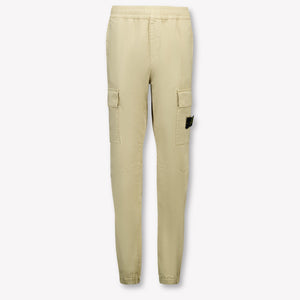 Stone Island Kids Boys  Pants Beige