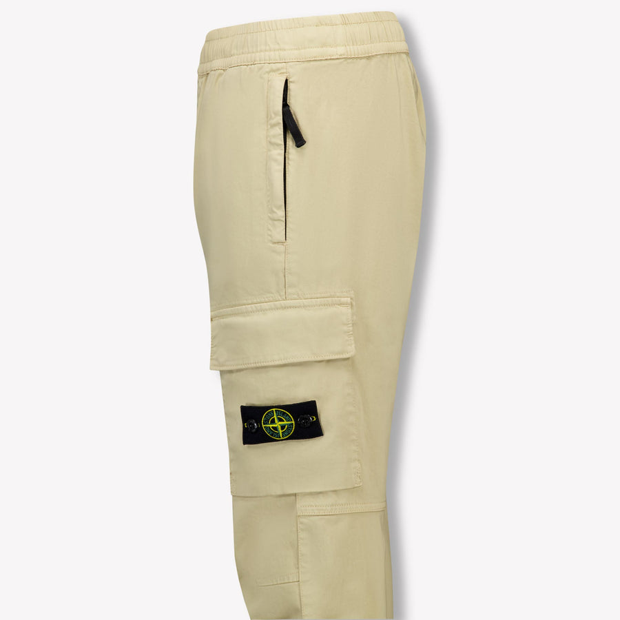 Stone Island Kids Boys  Pants Beige