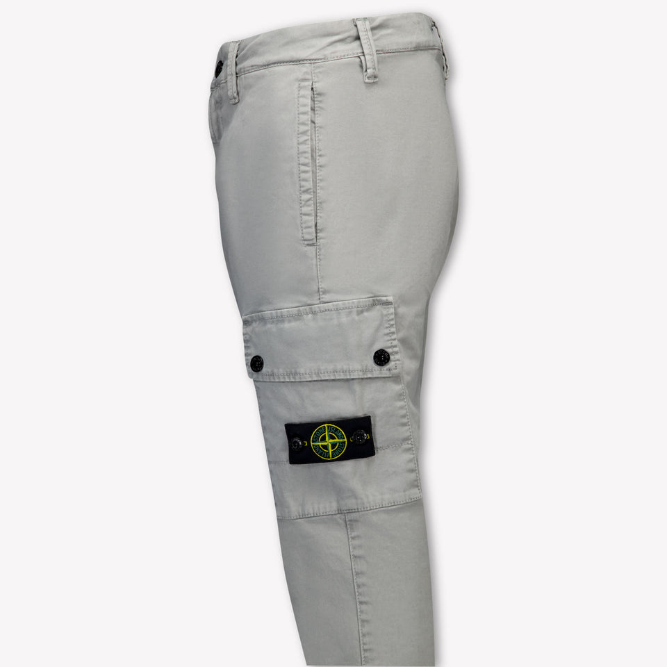 Stone Island Kids Boys  Pants Gray