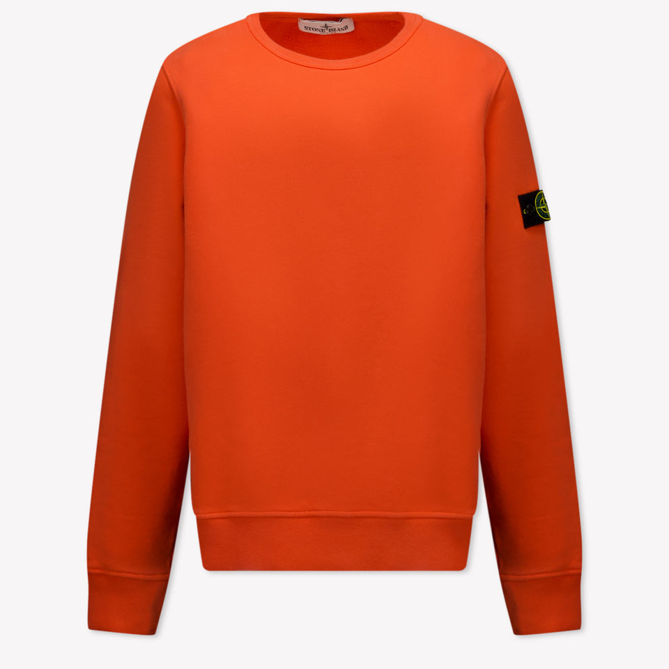 Stone Island Kids Boys Sweater  Red