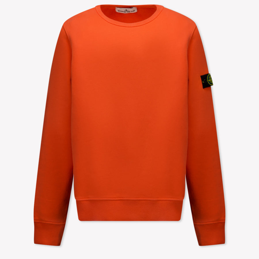 Stone Island Kids Boys Sweater  Red