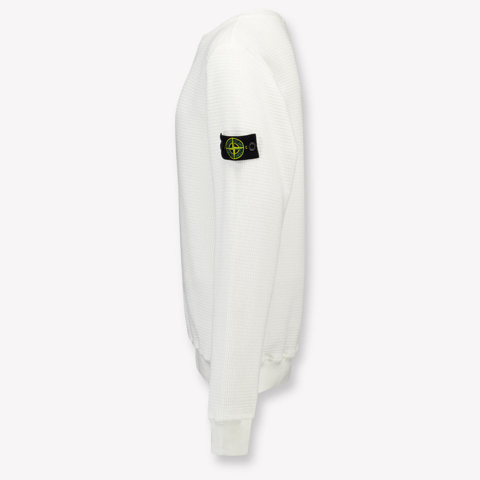 Stone Island Kinder Jongens Trui In Wit