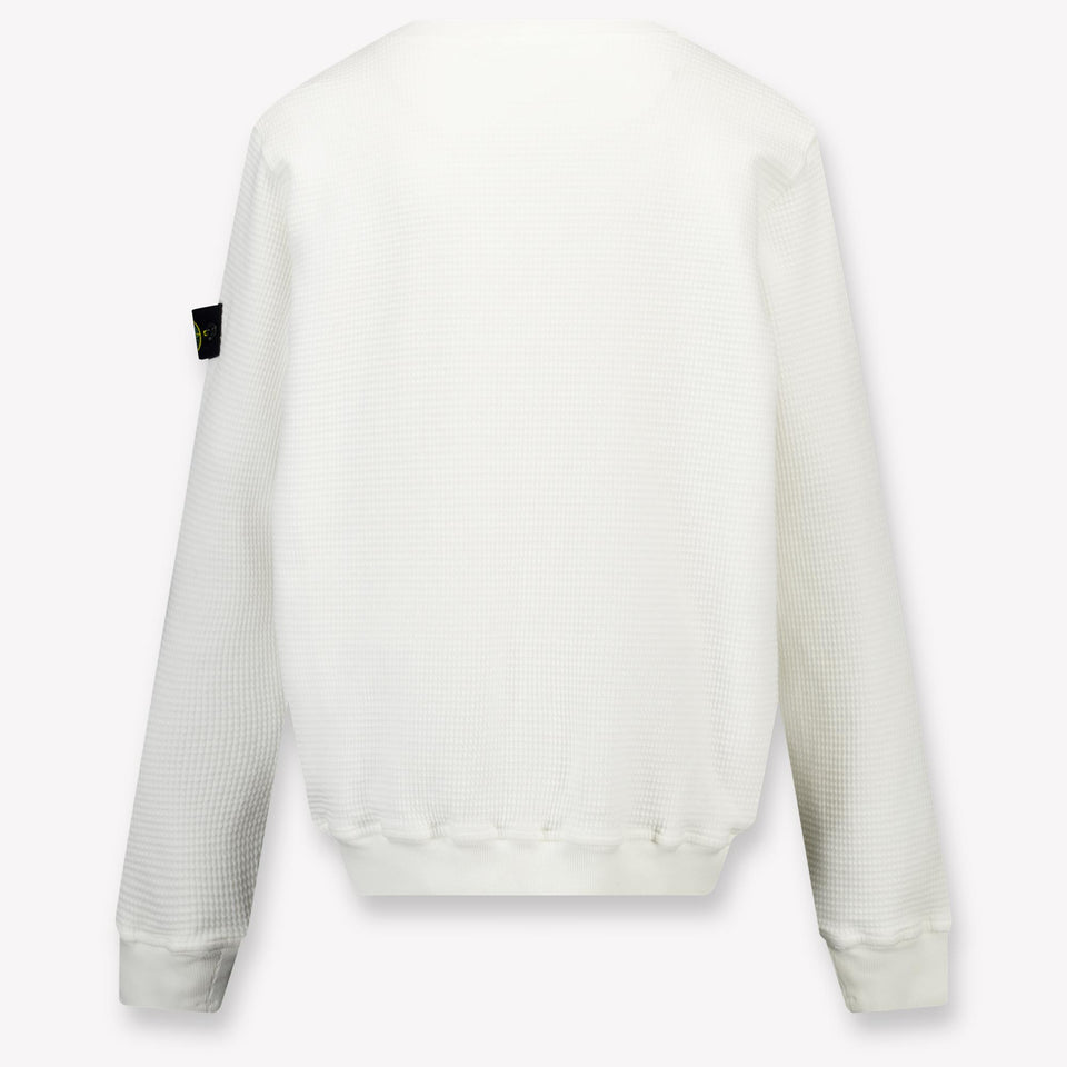 Stone Island Kinder Jongens Trui In Wit