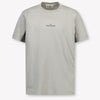 Stone Island Kids Boys  T-Shirt Gray