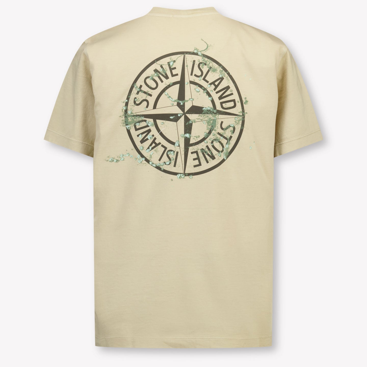 Stone Island Kinder Jongens T-Shirt In Zand