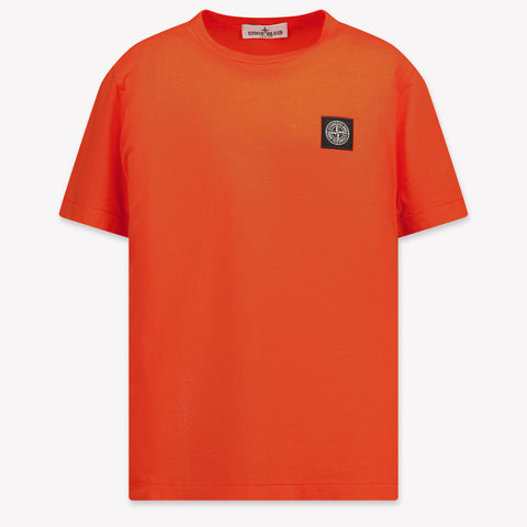 Stone Island Kids Boys  T-Shirt Red