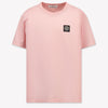 Stone Island Kids Boys  T-Shirt Pink
