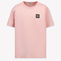 Stone Island Kids Boys  T-Shirt Pink