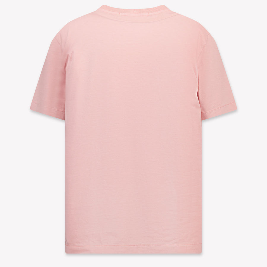 Stone Island Kids Boys  T-Shirt Pink