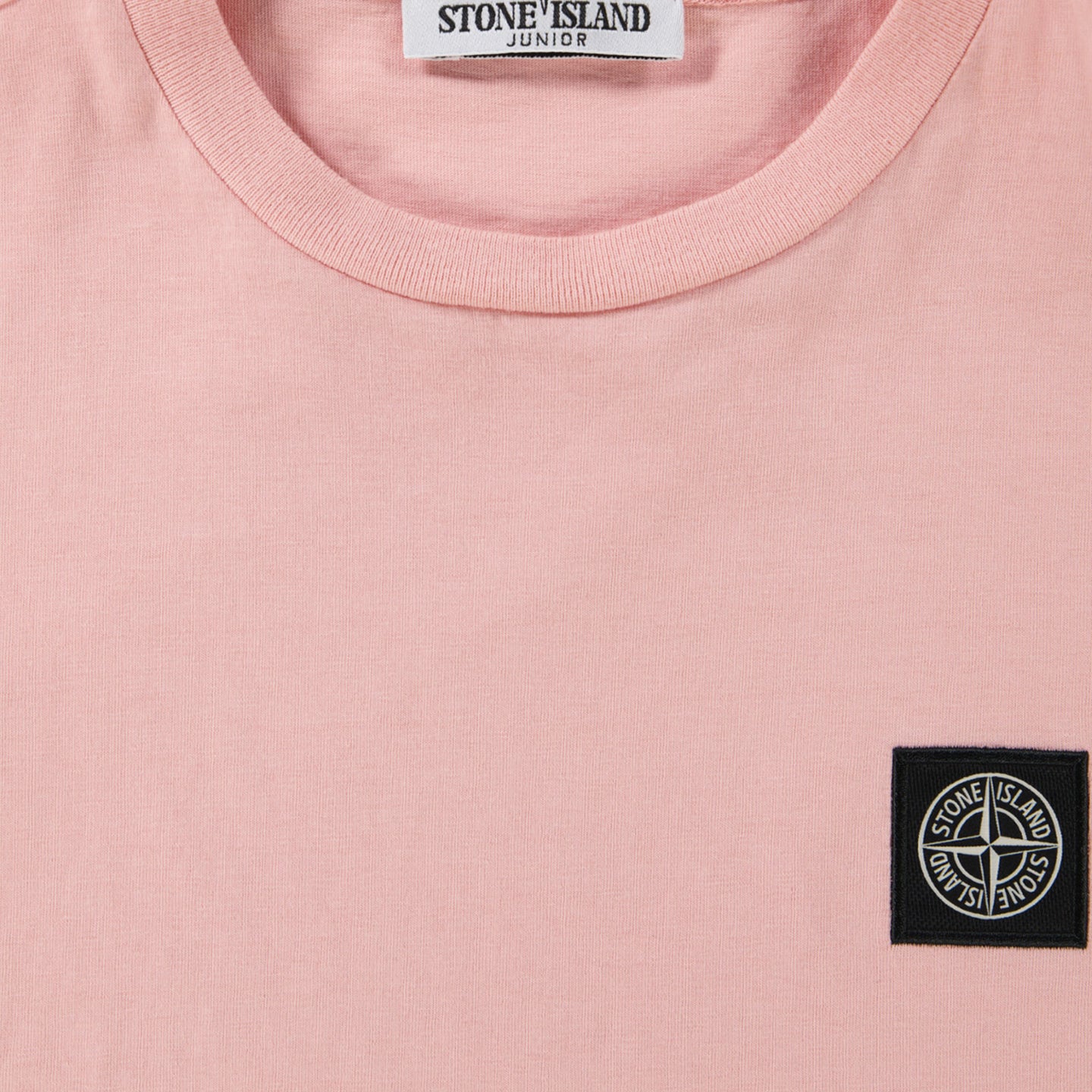 Stone Island Kinder Jongens T-Shirt In Roze