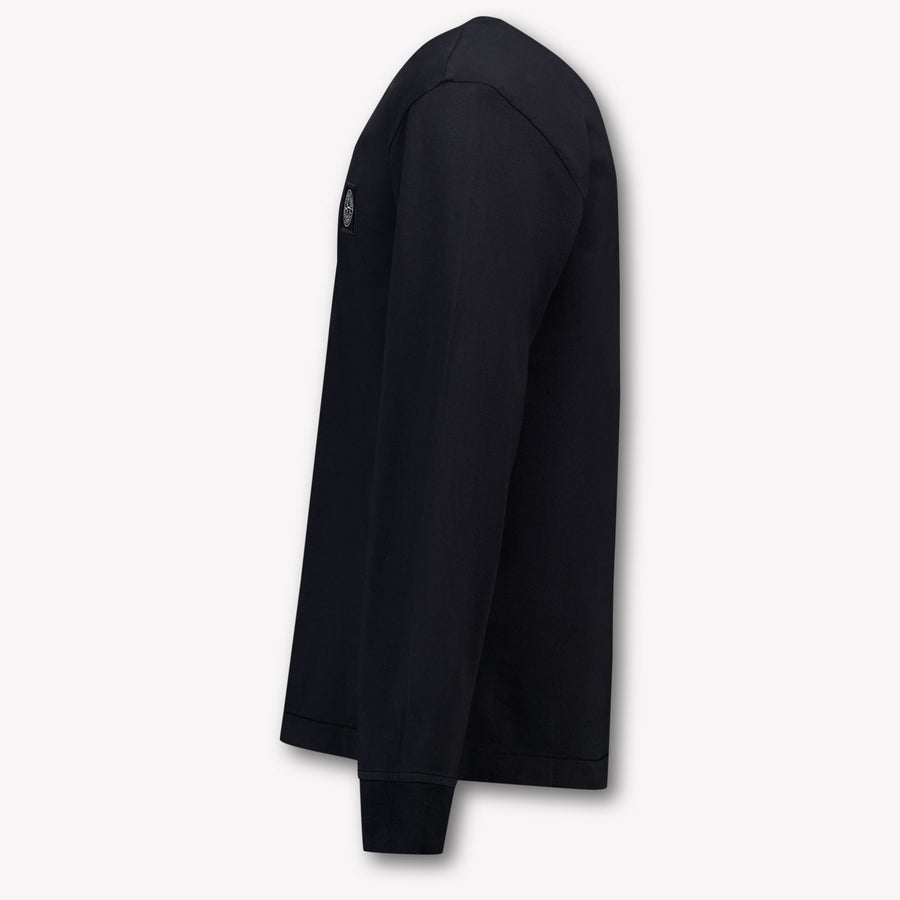 Stone Island Kids Boys  T-Shirt Black
