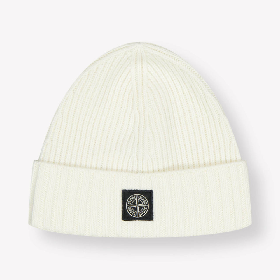 Stone Island Kinder Jongens Muts In Off White