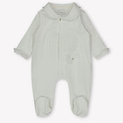 First Baby Girls Playsuit  Offwhite