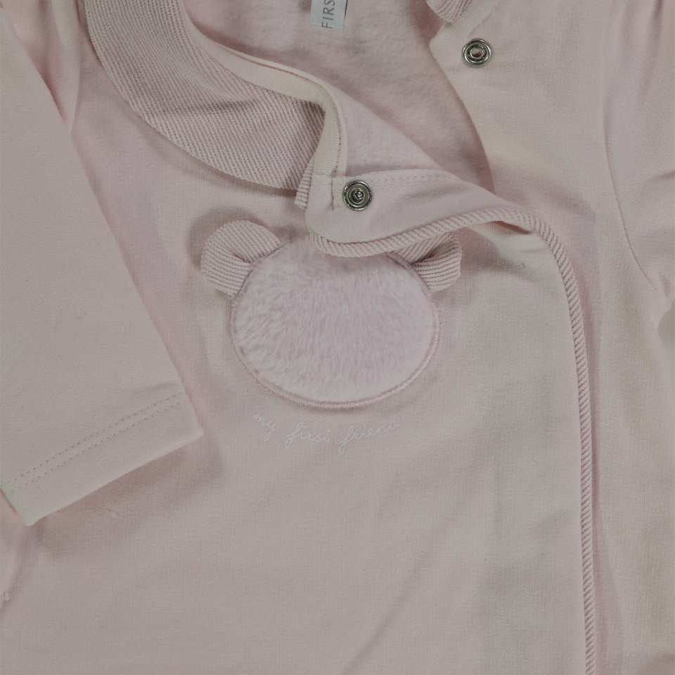 First Baby Girls Playsuit  Light Pink