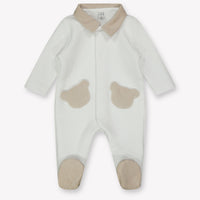 First Baby Boys Playsuit  White