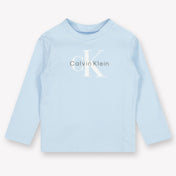 Calvin Klein Baby Unisex T-Shirt  Light Blue