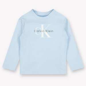 Calvin Klein Baby Unisex T-Shirt  Light Blue