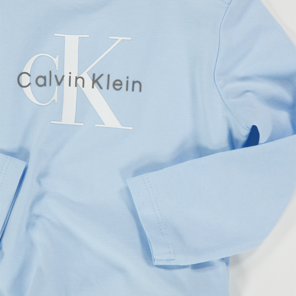 Calvin Klein Baby Unisex T-Shirt  Light Blue
