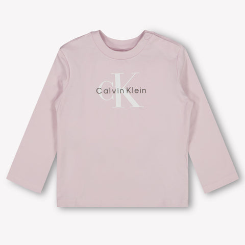 Calvin Klein Baby Unisex T-Shirt  Light Pink
