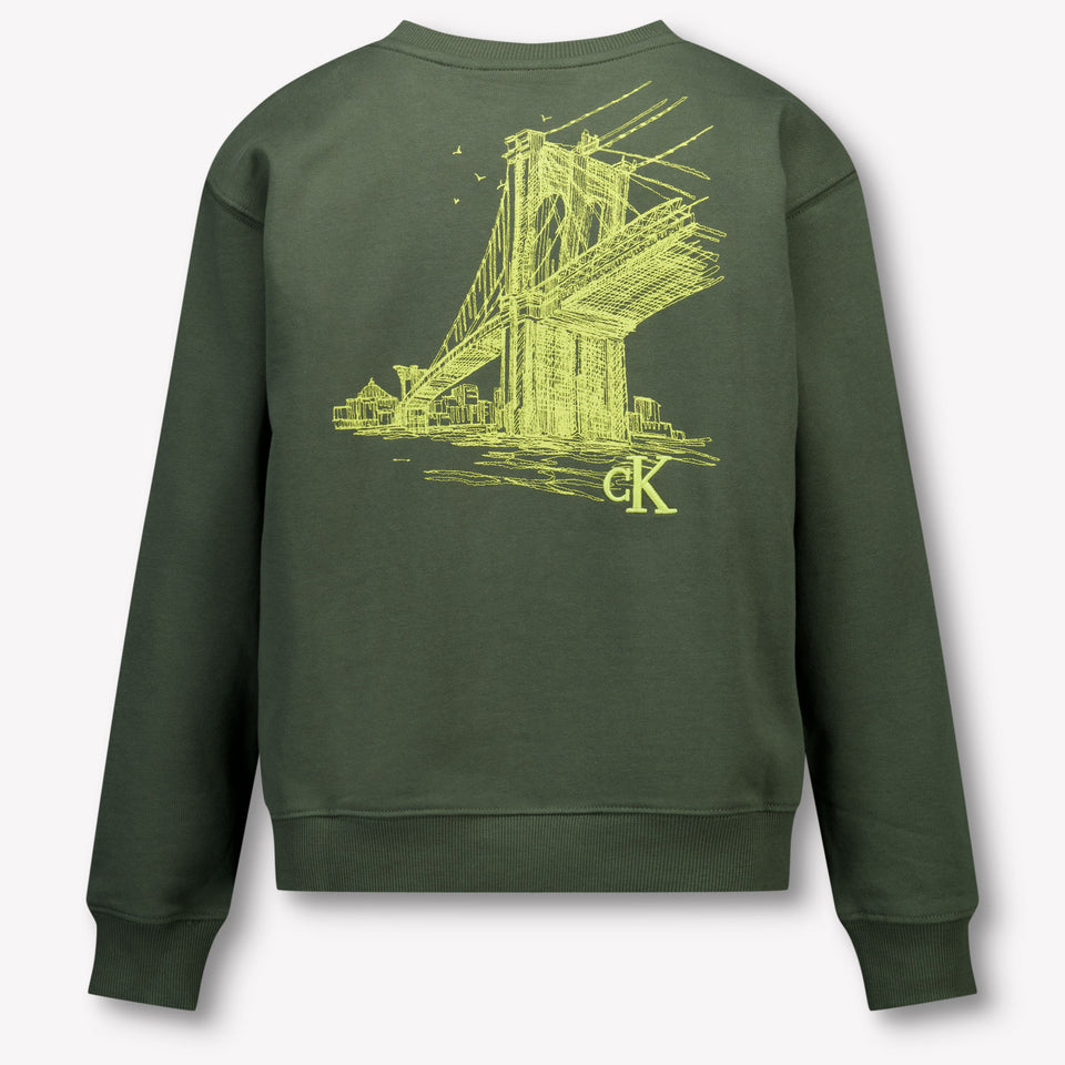 Calvin Klein Kids Boys Sweater  Army