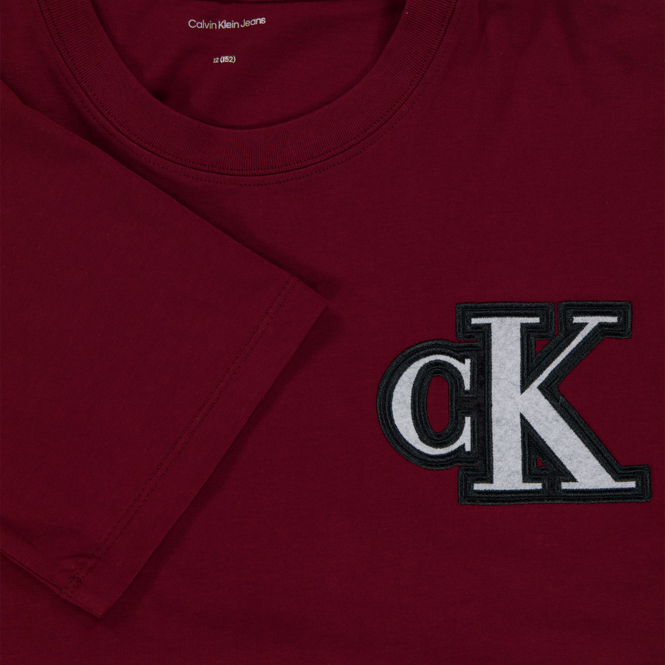 Calvin Klein Kids Boys  T-Shirt Bordeaux