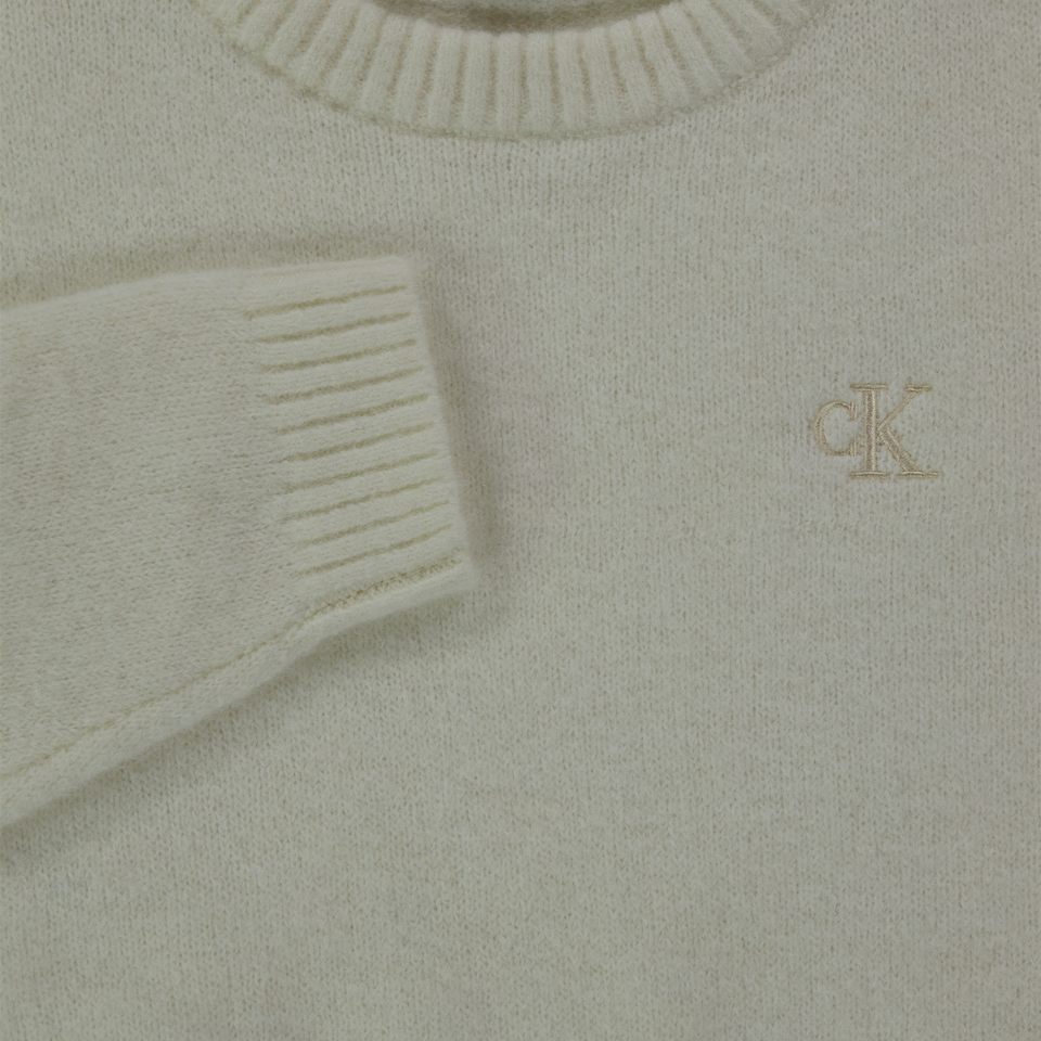 Calvin Klein Kinder Meisjes Trui In Off White