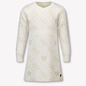 Guess Kids Girls Dress Offwhite