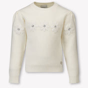 Guess Kinder Meisjes Trui In Off White