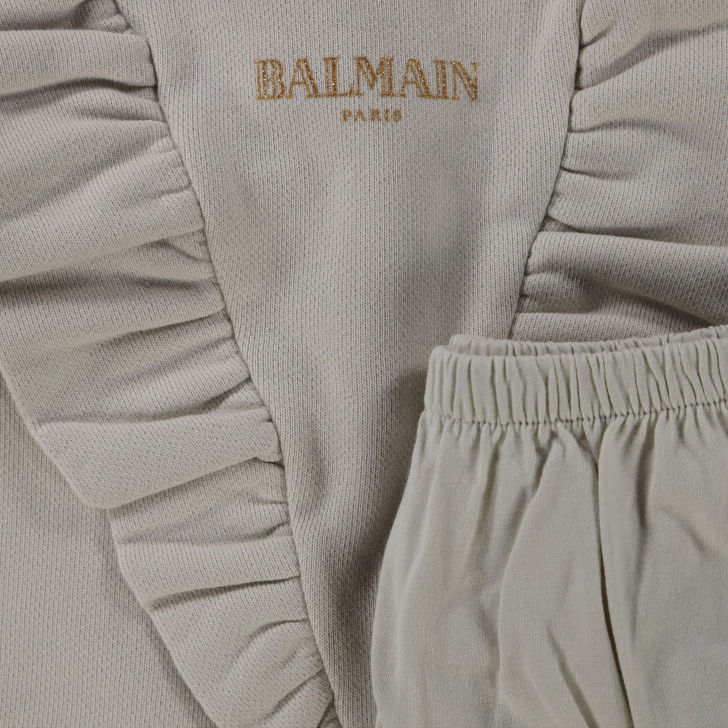 Balmain Baby Meisjes Jurk In Off White