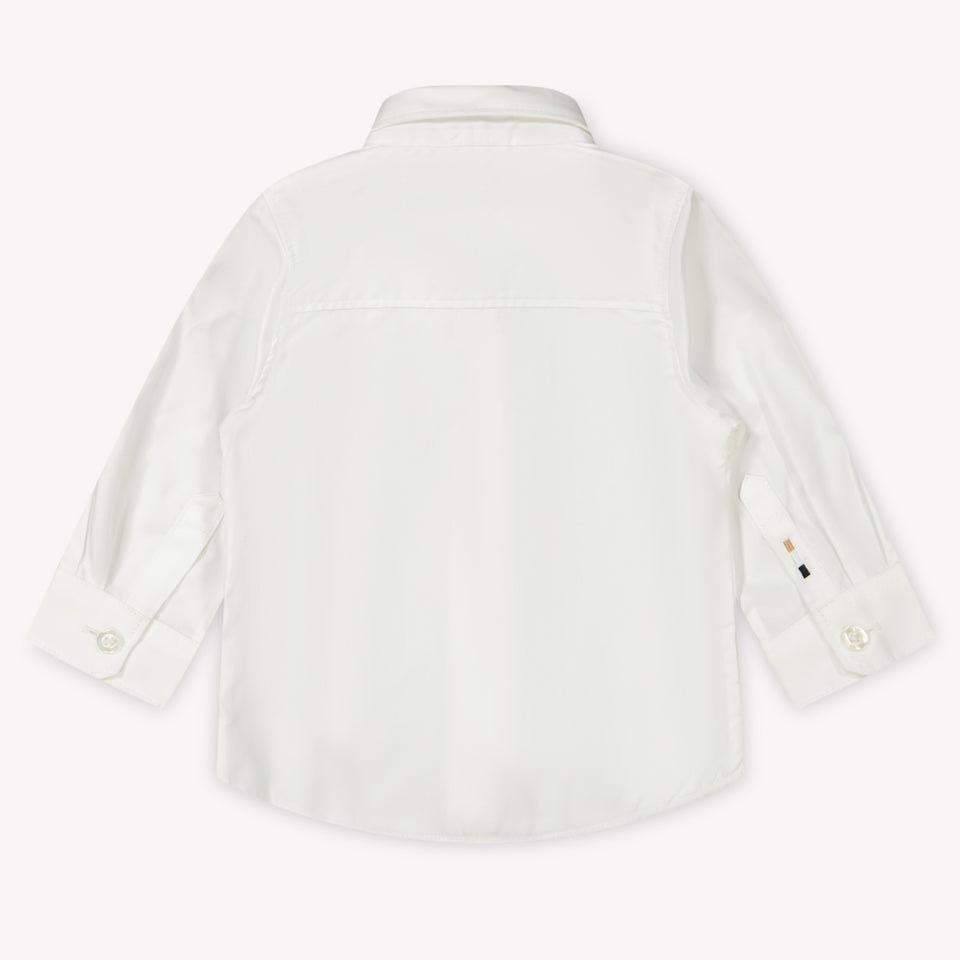 Boss Baby Jongens Blouse In Wit