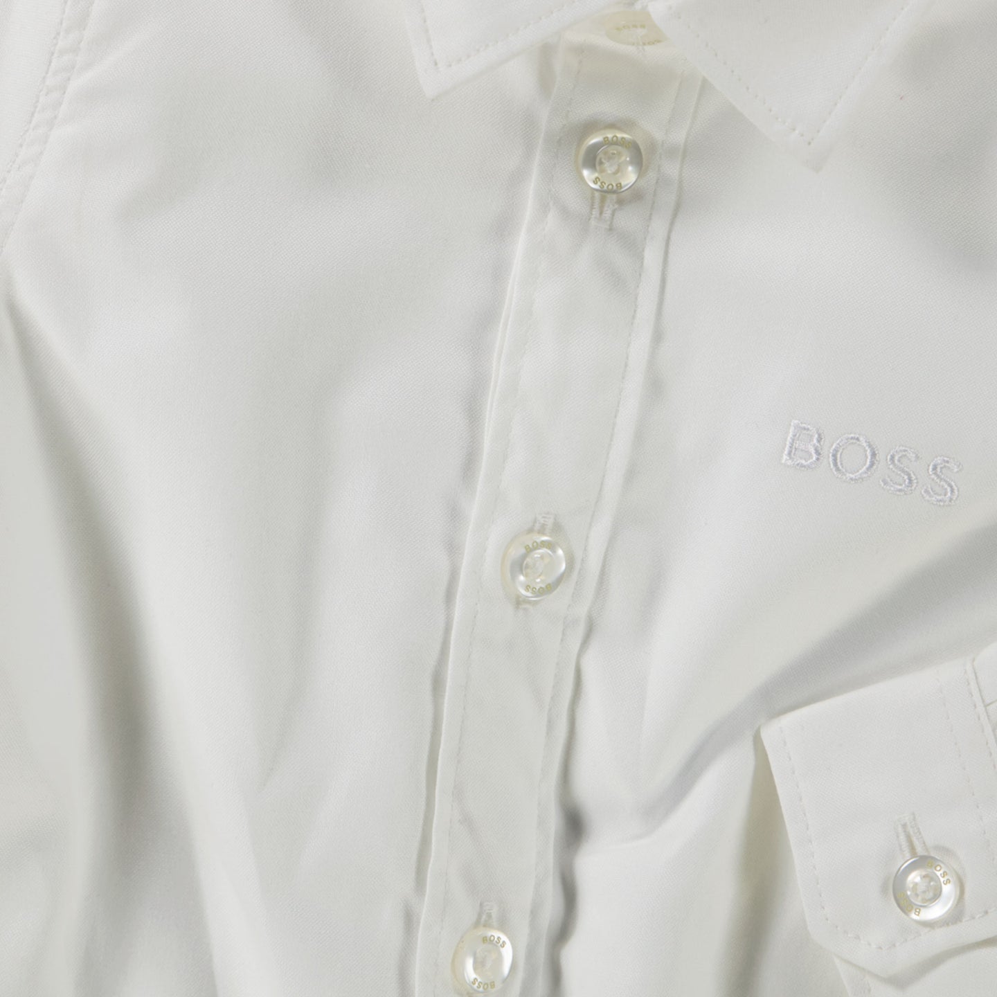 Boss Baby Jongens Blouse In Wit