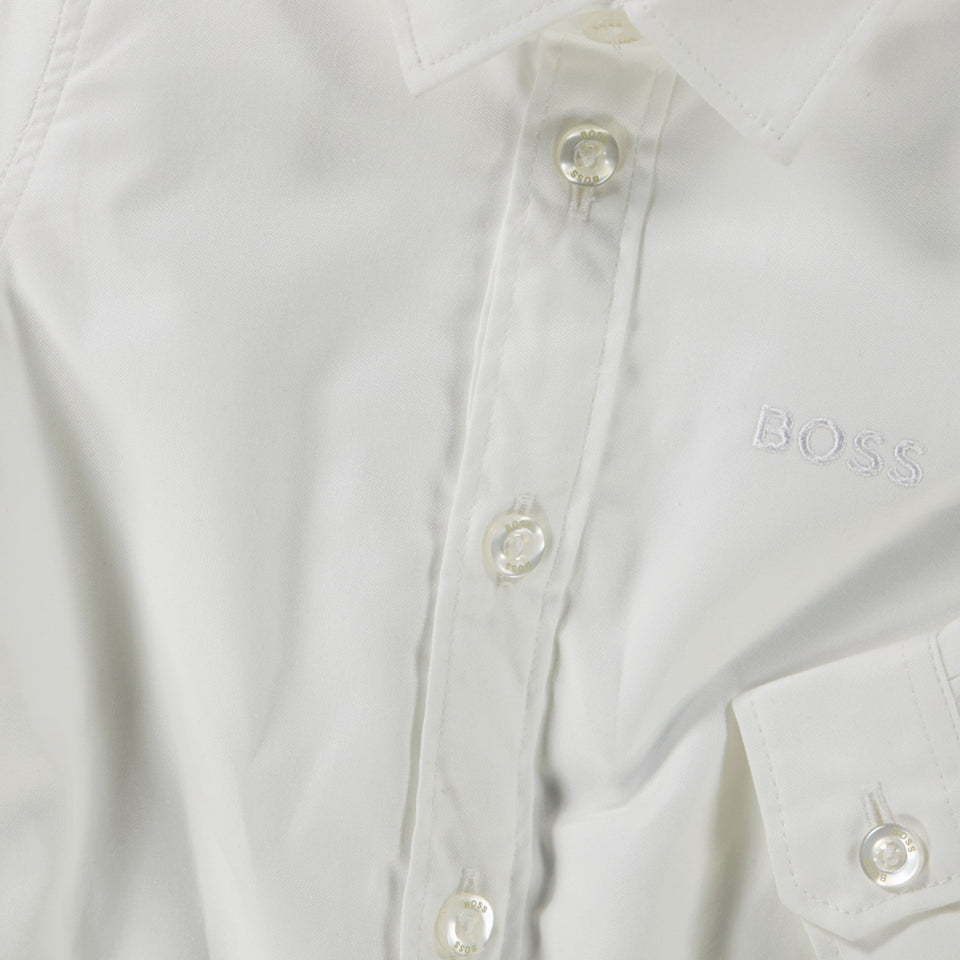 Boss Baby Jongens Blouse In Wit