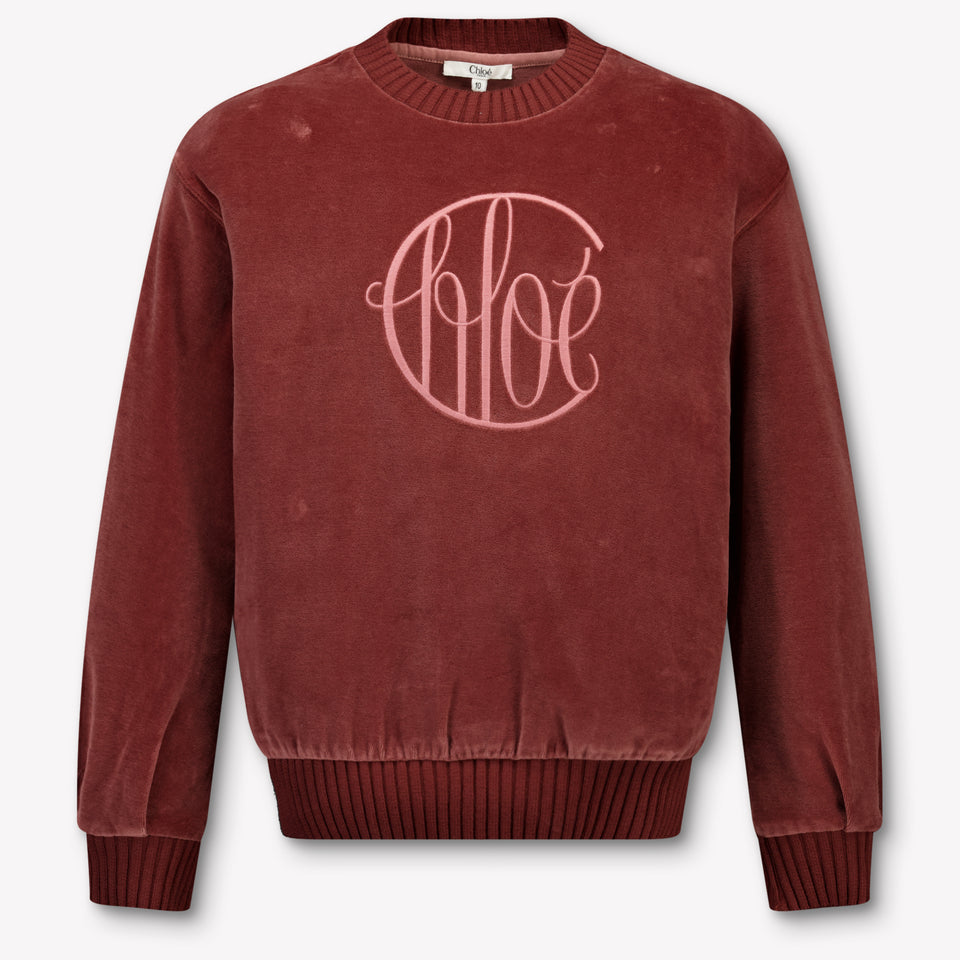 Chloe Kids Girls Sweater Bordeaux