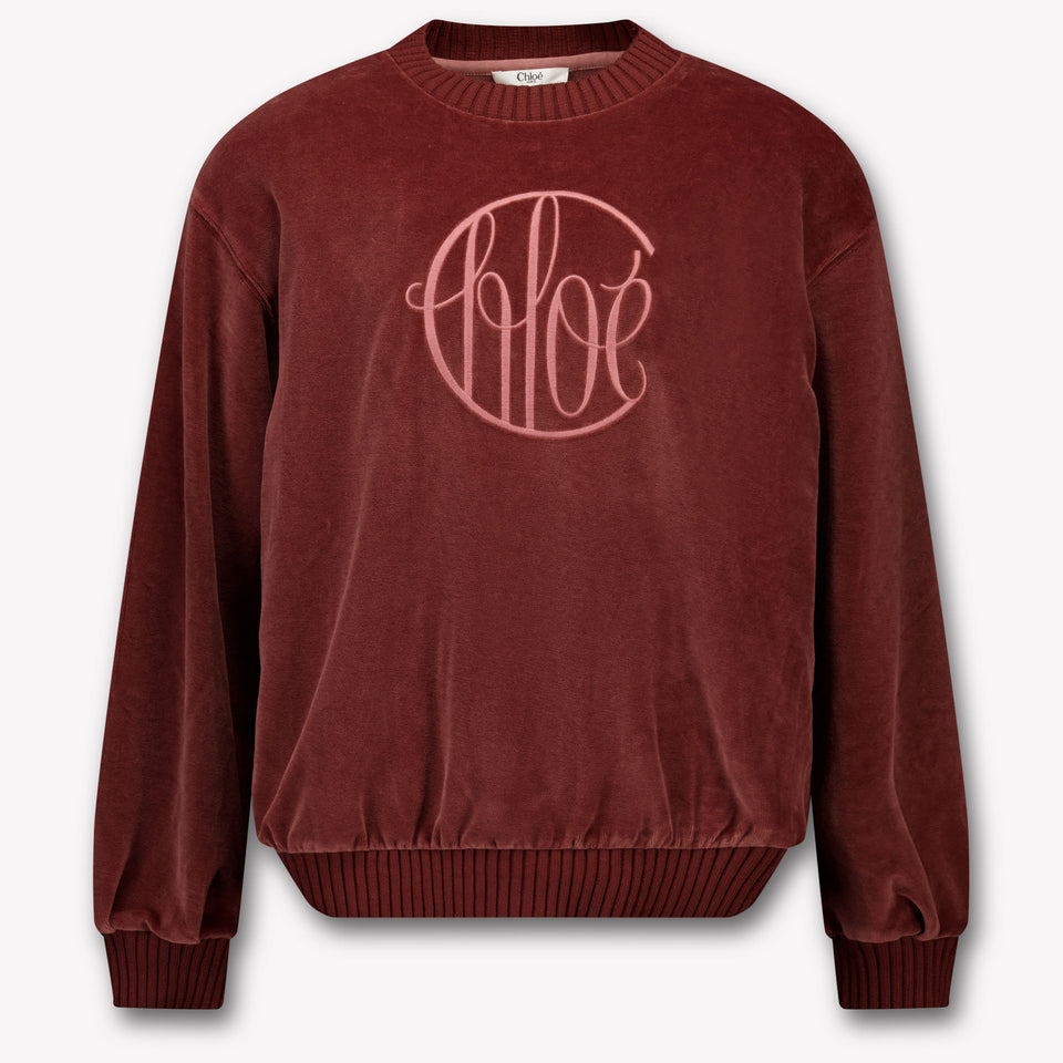 Chloe Kids Girls Sweater Bordeaux