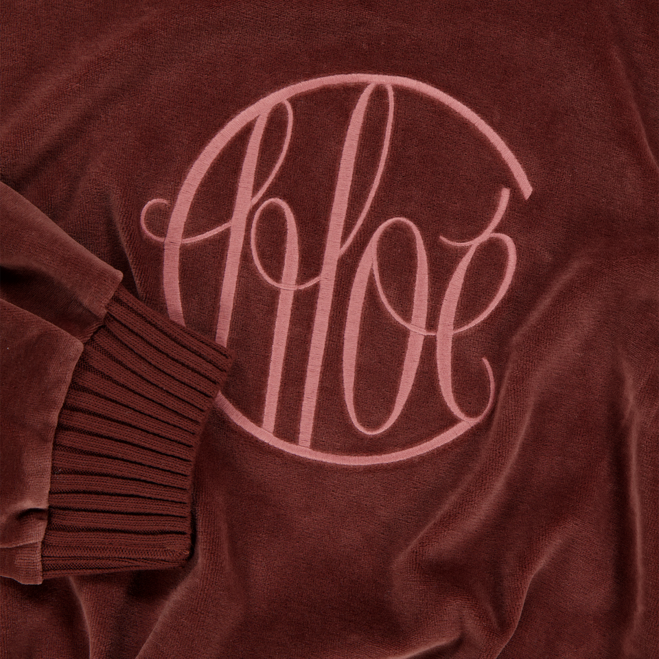 Chloe Kids Girls Sweater Bordeaux