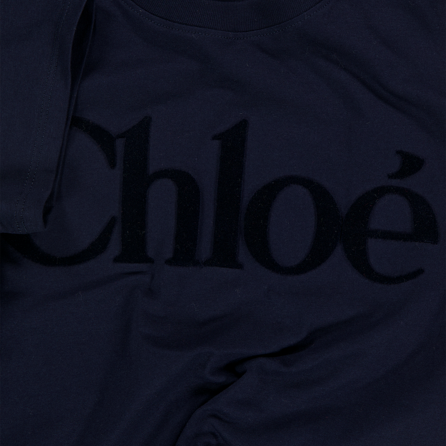 Chloe Kinder Meisjes T-Shirt In Navy