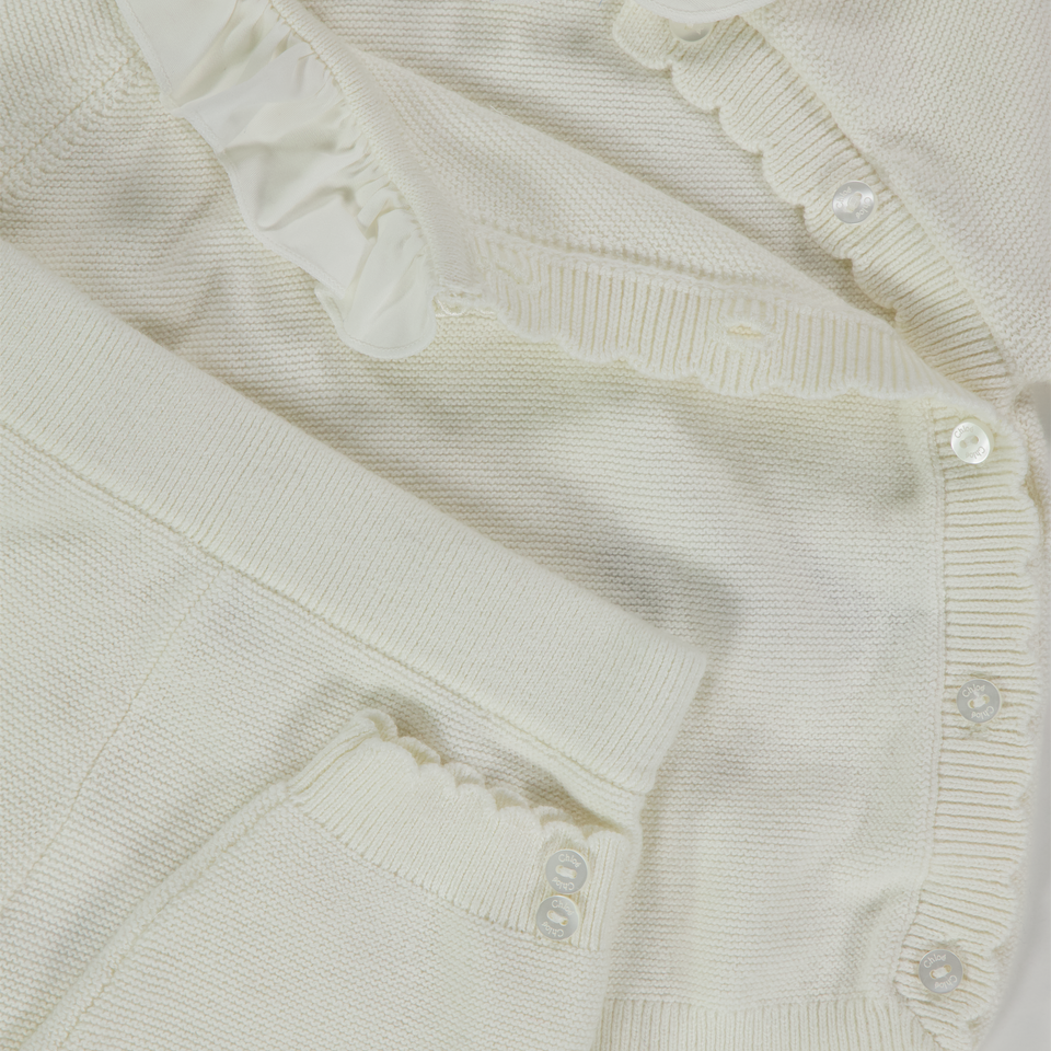 Chloe Baby Meisjes Boxpakje In Off White