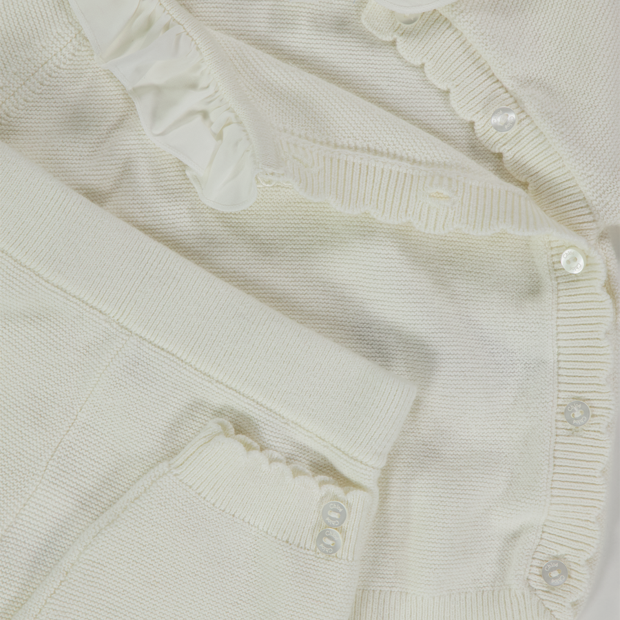 Chloe Baby Girls Playsuit  Offwhite