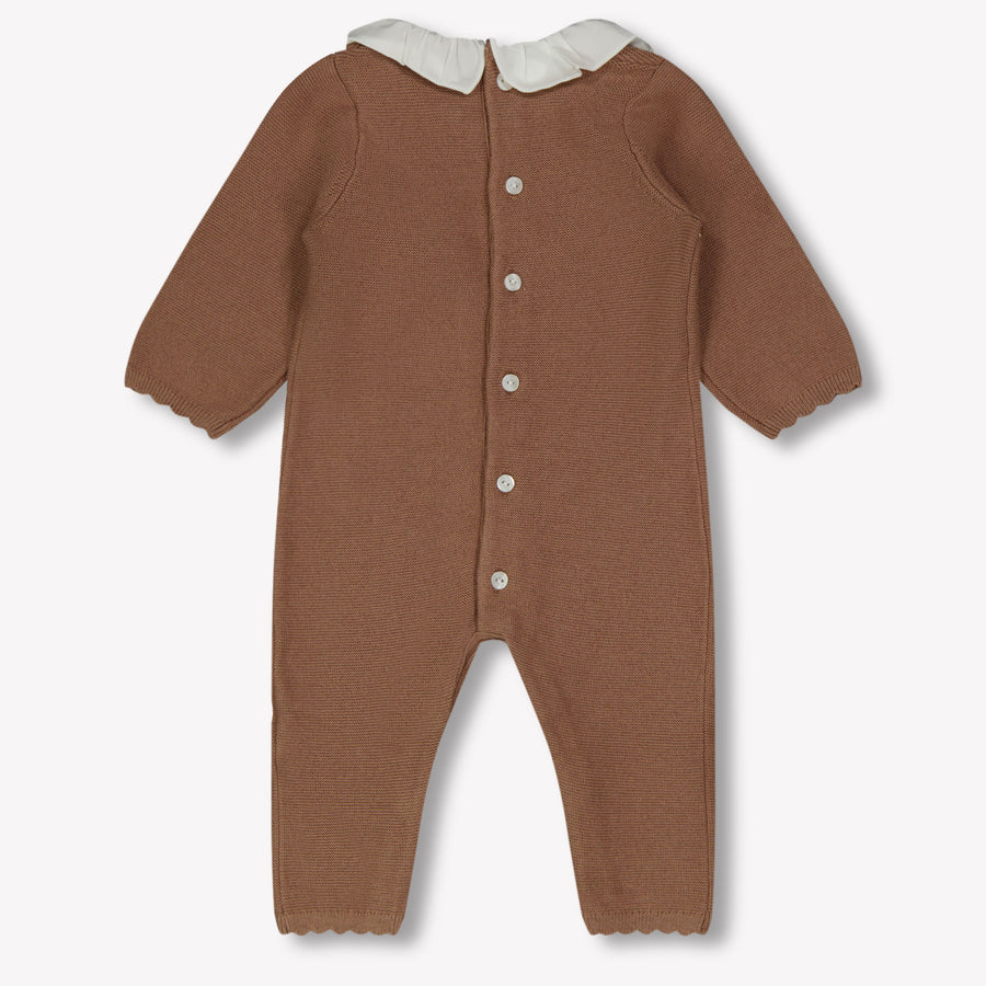 Chloe Baby Girls Playsuit  Light Brown