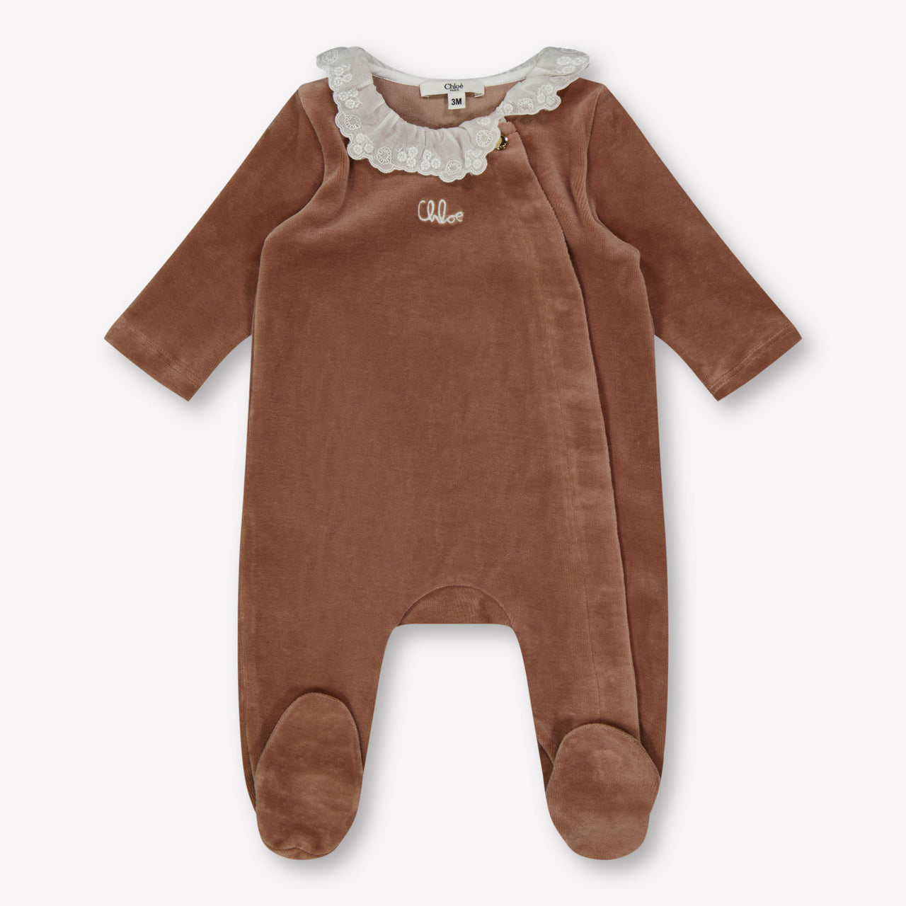 Chloe Baby Girls Playsuit  Light Brown