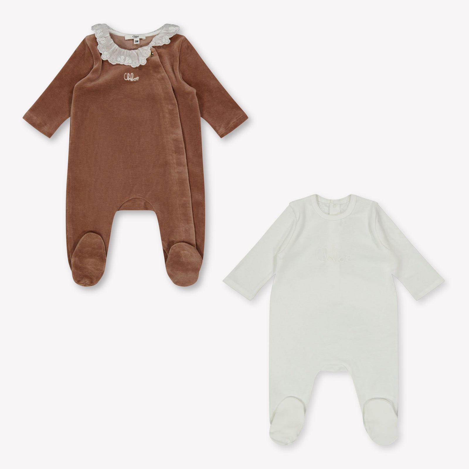 Chloe Baby Girls Playsuit  Light Brown