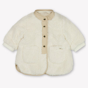 Chloe Baby Meisjes Faux Fur Jas in Offwhite
