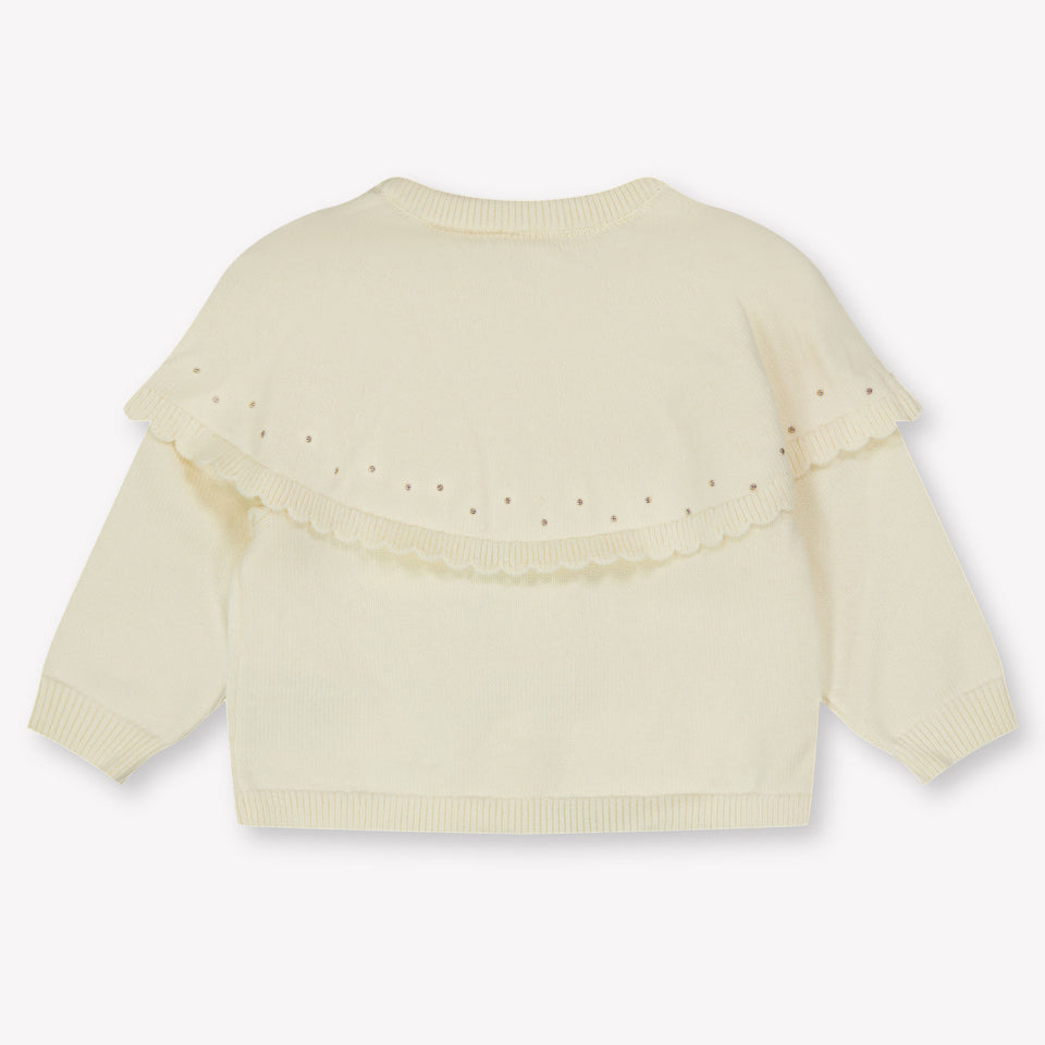 Chloe Baby Girls Vest  Offwhite