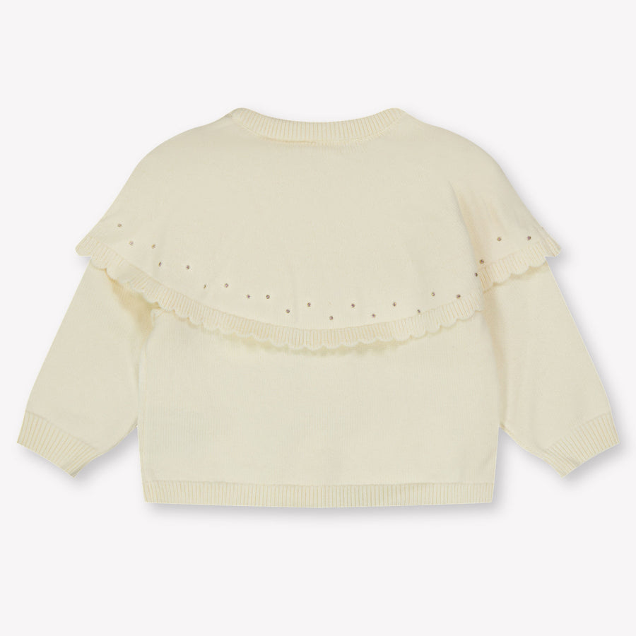 Chloe Baby Girls Vest  Offwhite
