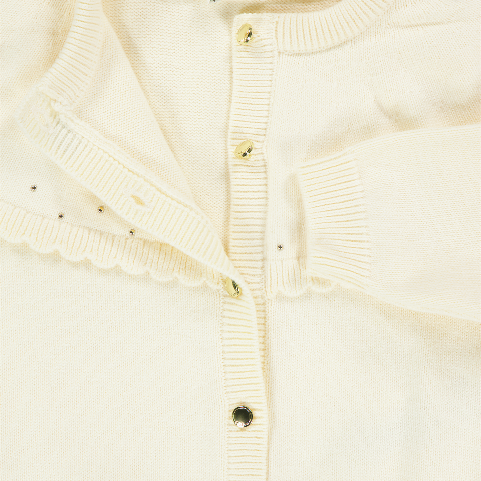 Chloe Baby Girls Vest  Offwhite