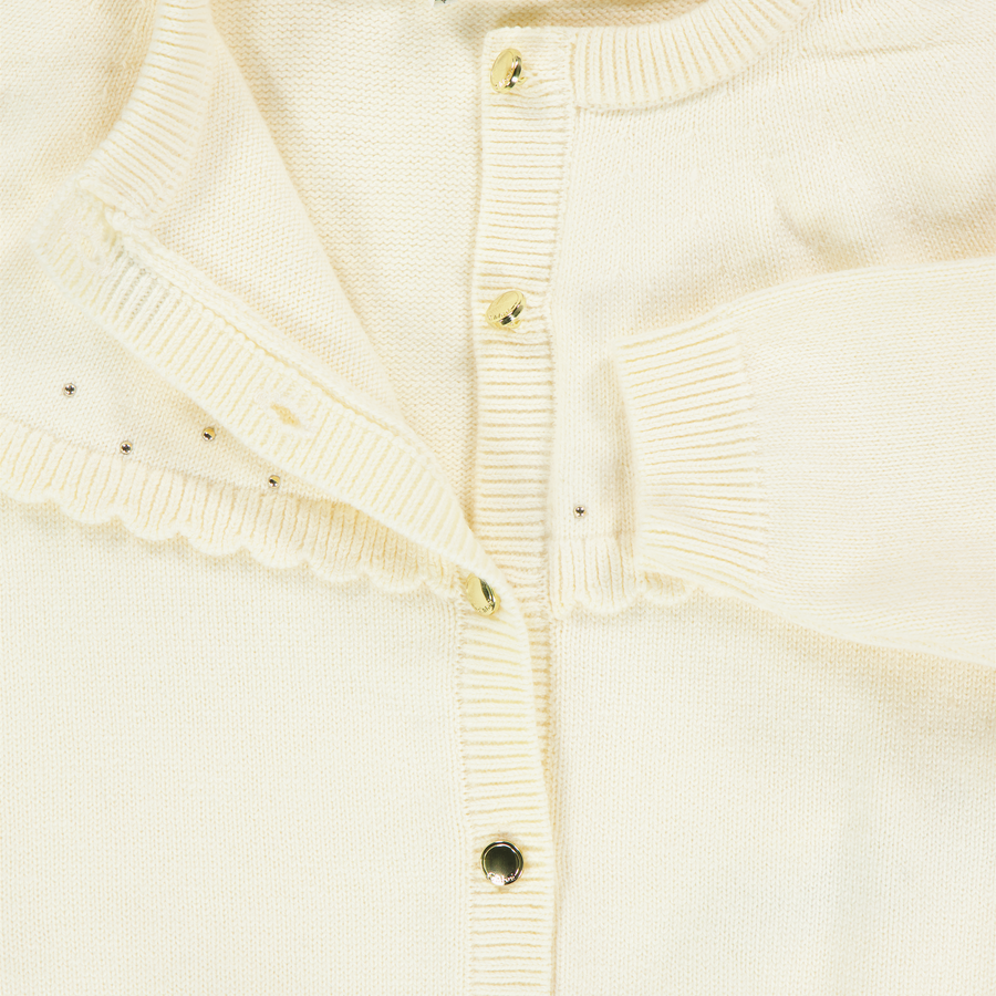 Chloe Baby Girls Vest  Offwhite