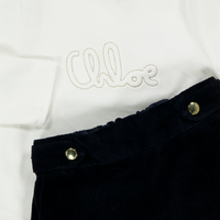 Chloe Baby Girls Set  Navy