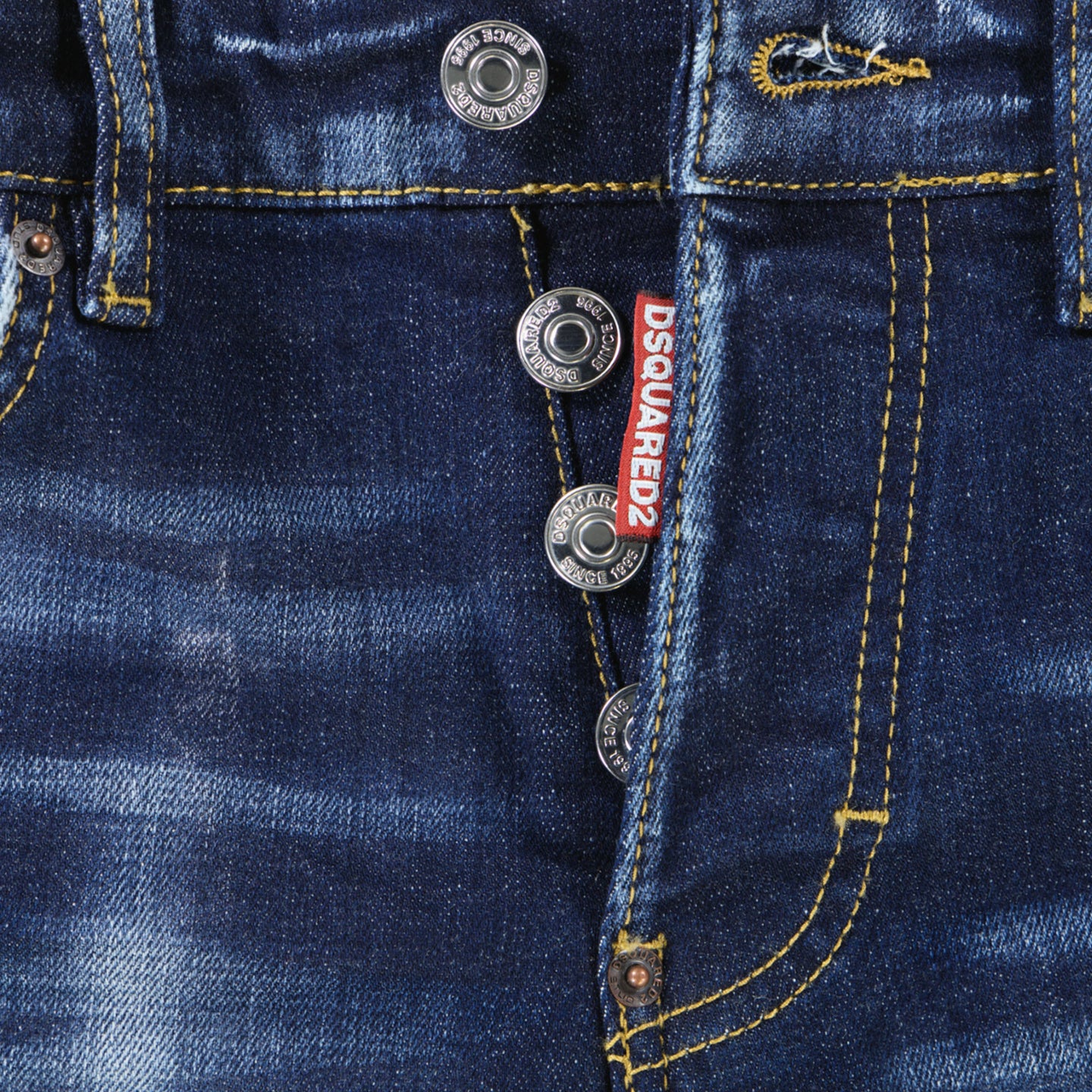 Dsquared2 Stanislav Kd Unisex Jeans  Blue