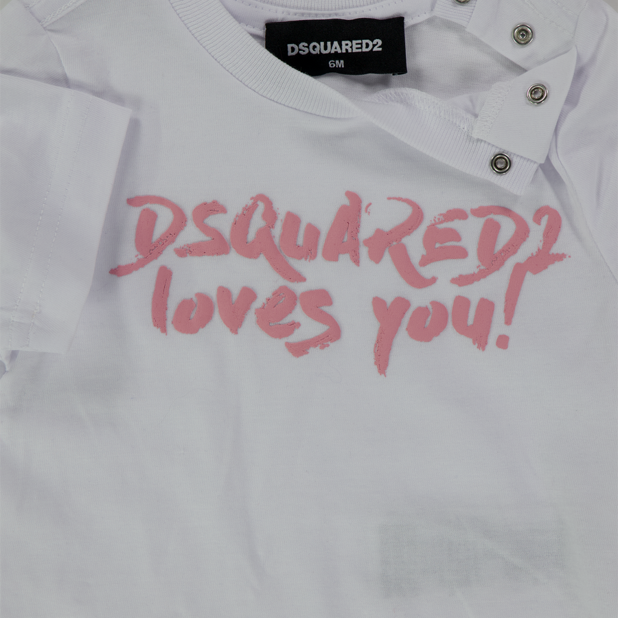 Dsquared2 Baby Meisjes T-Shirt In Wit